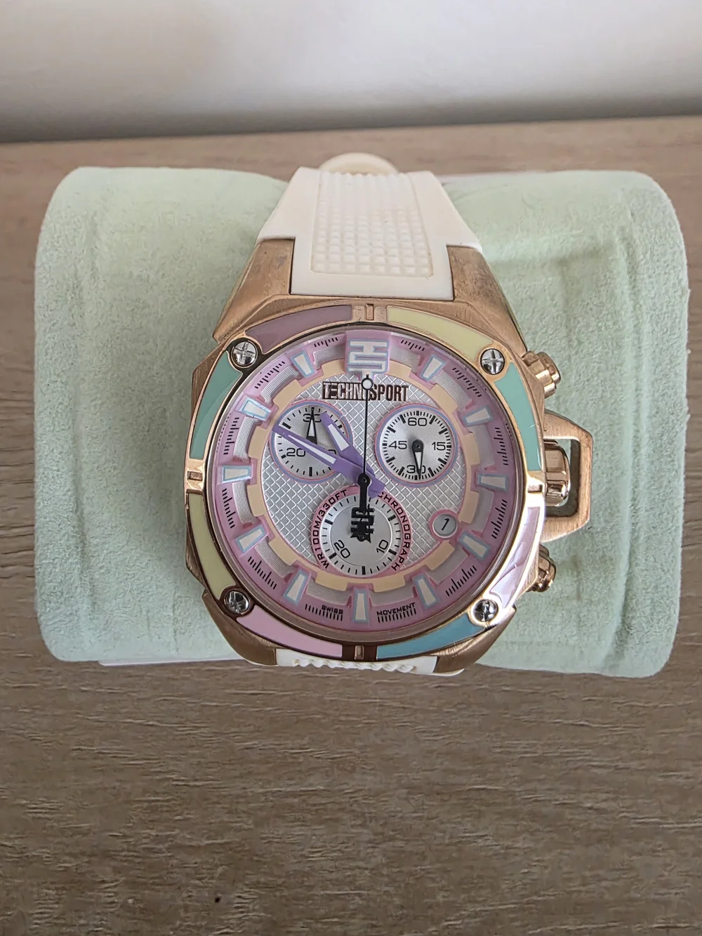 TechnoSport Women's Quartz Chronograph Date 38mm 10ATM ***New Battery Needed***